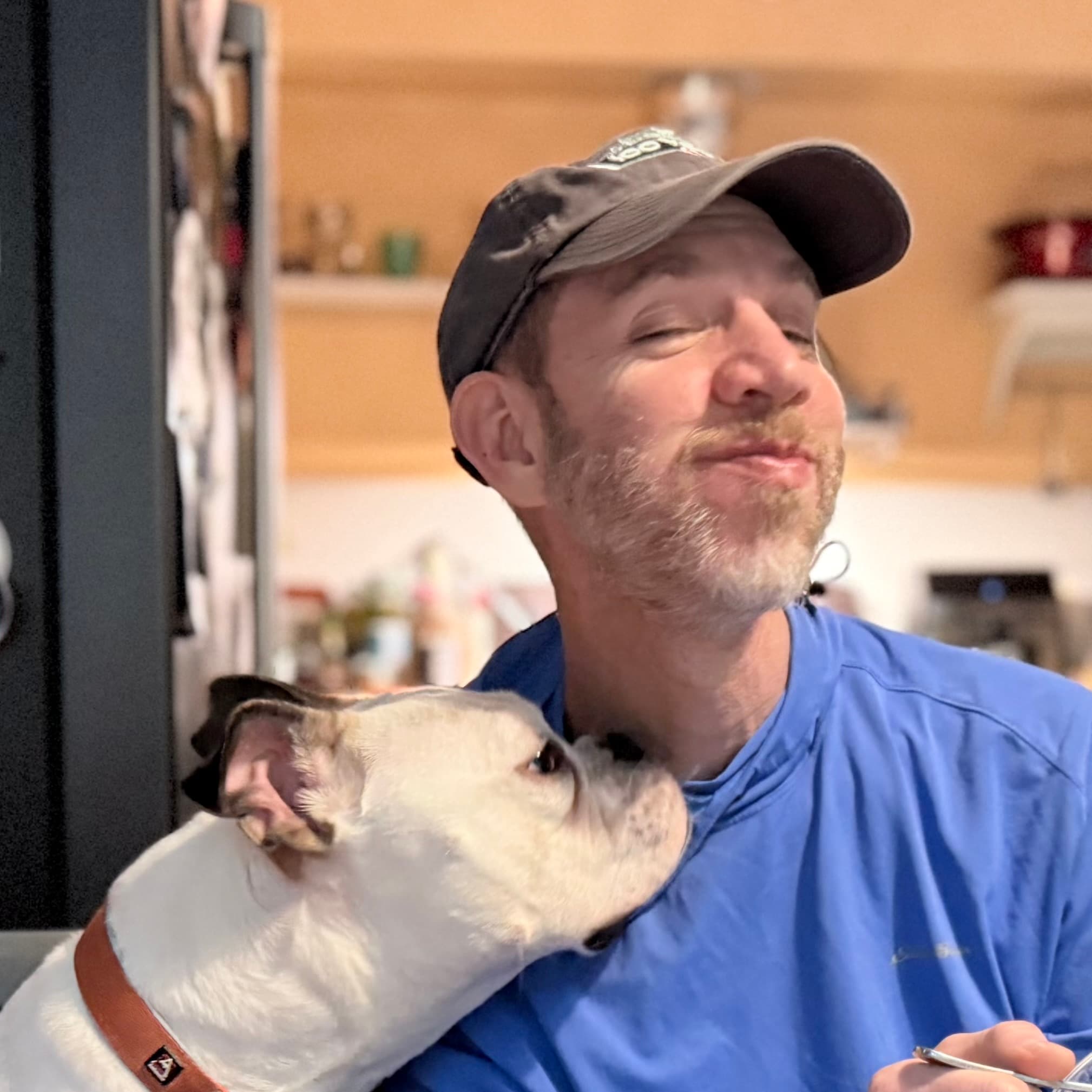Matt Anthes-Washburn with his dog